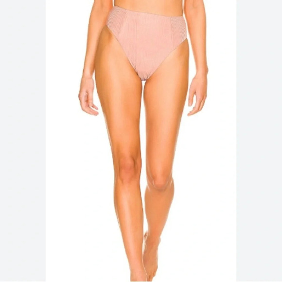 Vitamin A Sienna High Waist Ecorib Bikini Bottom - Picture 1 of 9